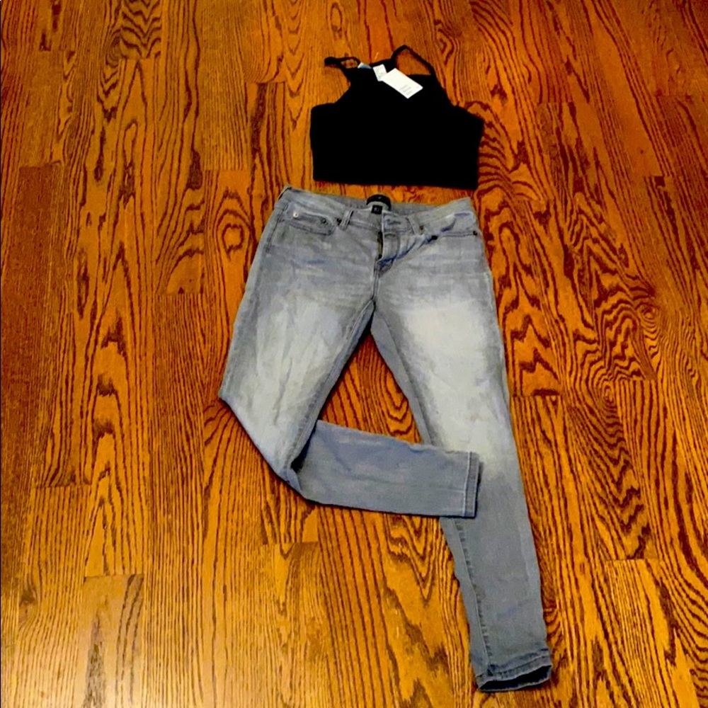 Grey jeans!